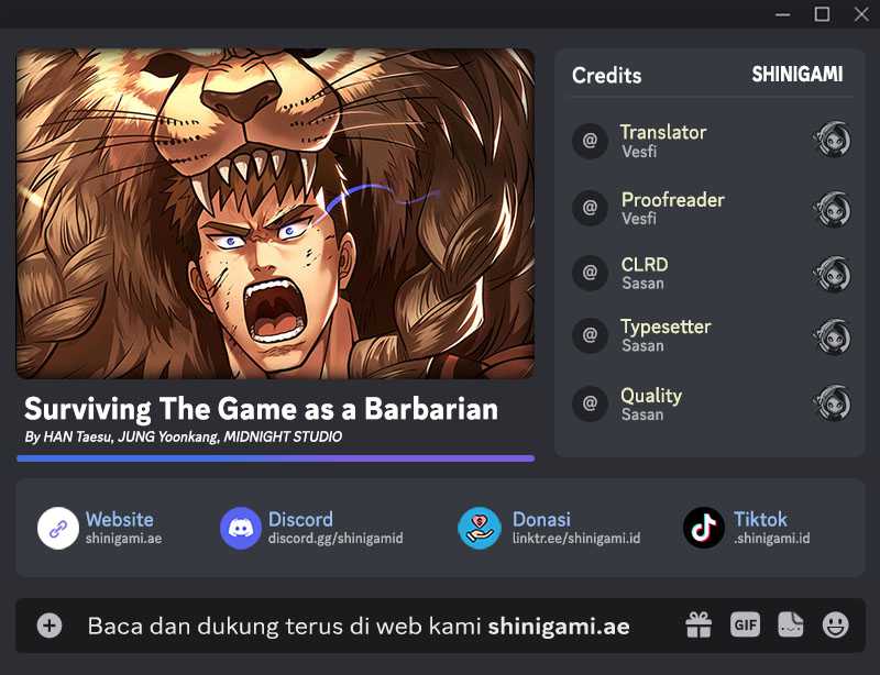 Survive as a Barbarian in the Game Chapter 66 Gambar 1
