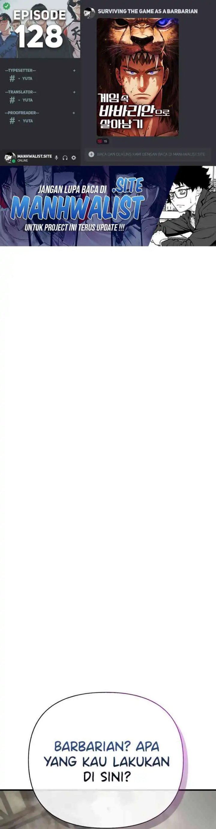 Survive as a Barbarian in the Game Chapter 128 Gambar 1