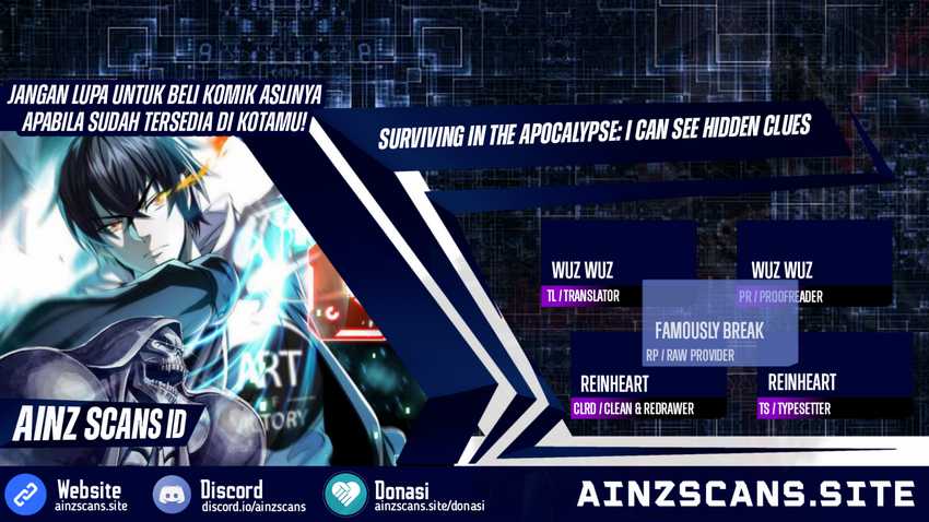 Surviving in the Apocalypse: I Can See Hidden Clues Chapter 05 Gambar 1