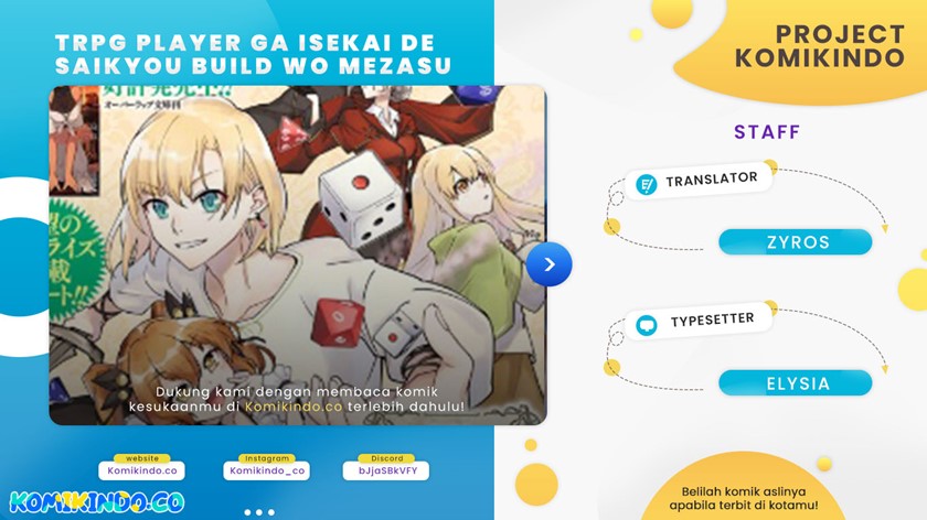 TRPG Player ga Isekai de Saikyou Build wo Mezasu Chapter 02 Gambar 1