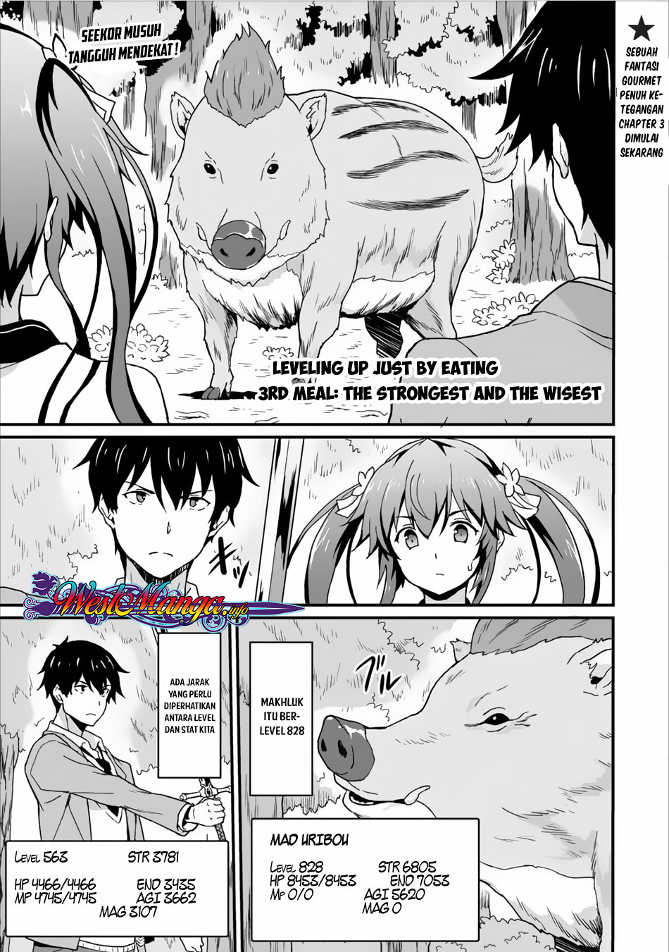 Taberu dake de Level-Up! Damegami to Issho ni Isekai Musou Chapter 03 Gambar 2