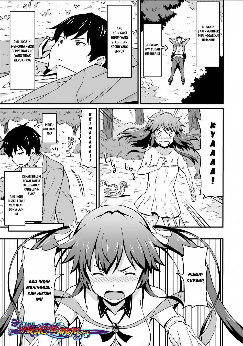 Taberu dake de Level-Up! Damegami to Issho ni Isekai Musou Chapter 03 Gambar 20