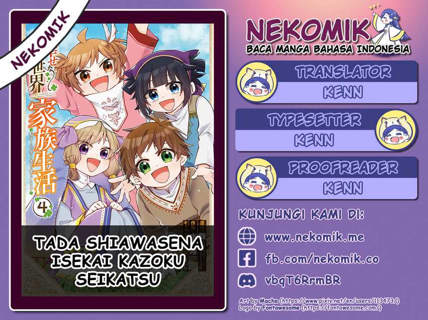 Tada Shiawasena Isekai Kazoku Seikatsu Chapter 28 End Gambar 2