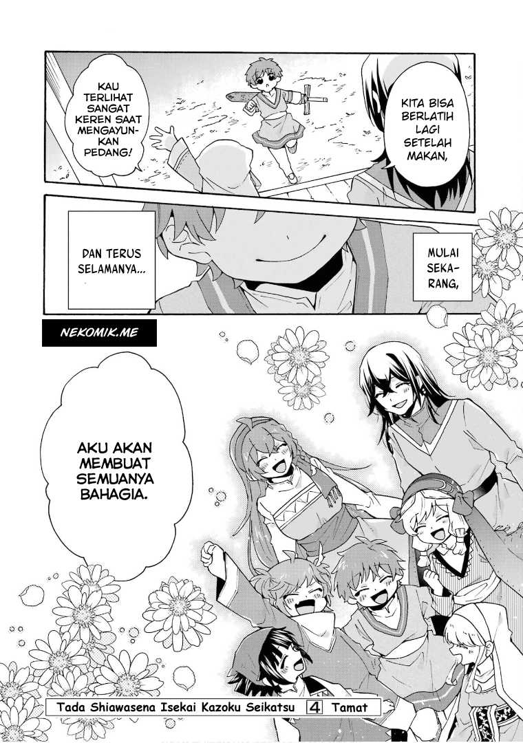 Tada Shiawasena Isekai Kazoku Seikatsu Chapter 28 End Gambar 28