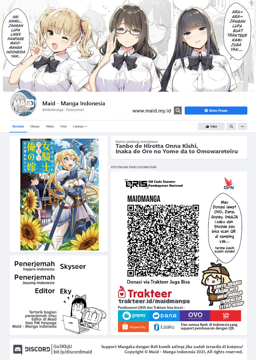 Tanbo de Hirotta Onna Kishi, Inaka de Ore no Yome da to Omowareteiru Chapter 07 Gambar 2