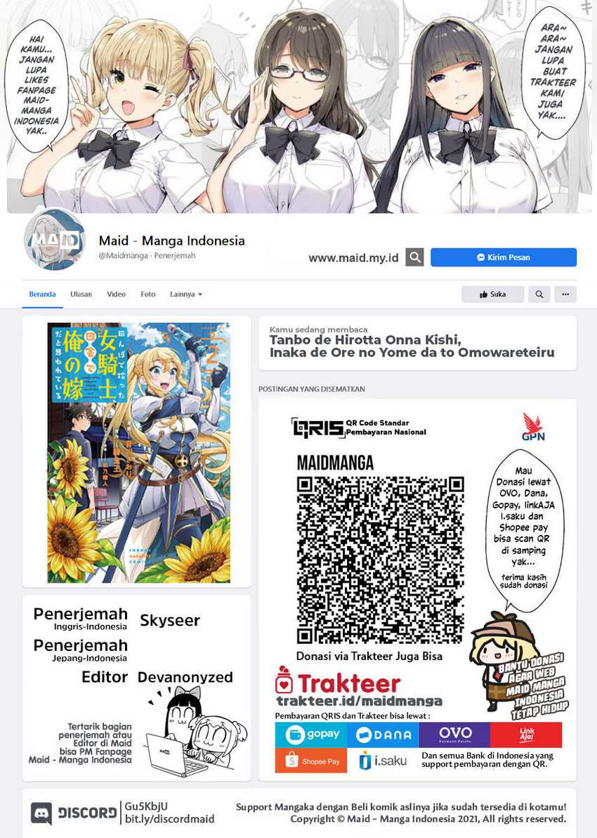 Tanbo de Hirotta Onna Kishi, Inaka de Ore no Yome da to Omowareteiru Chapter 18 Gambar 2