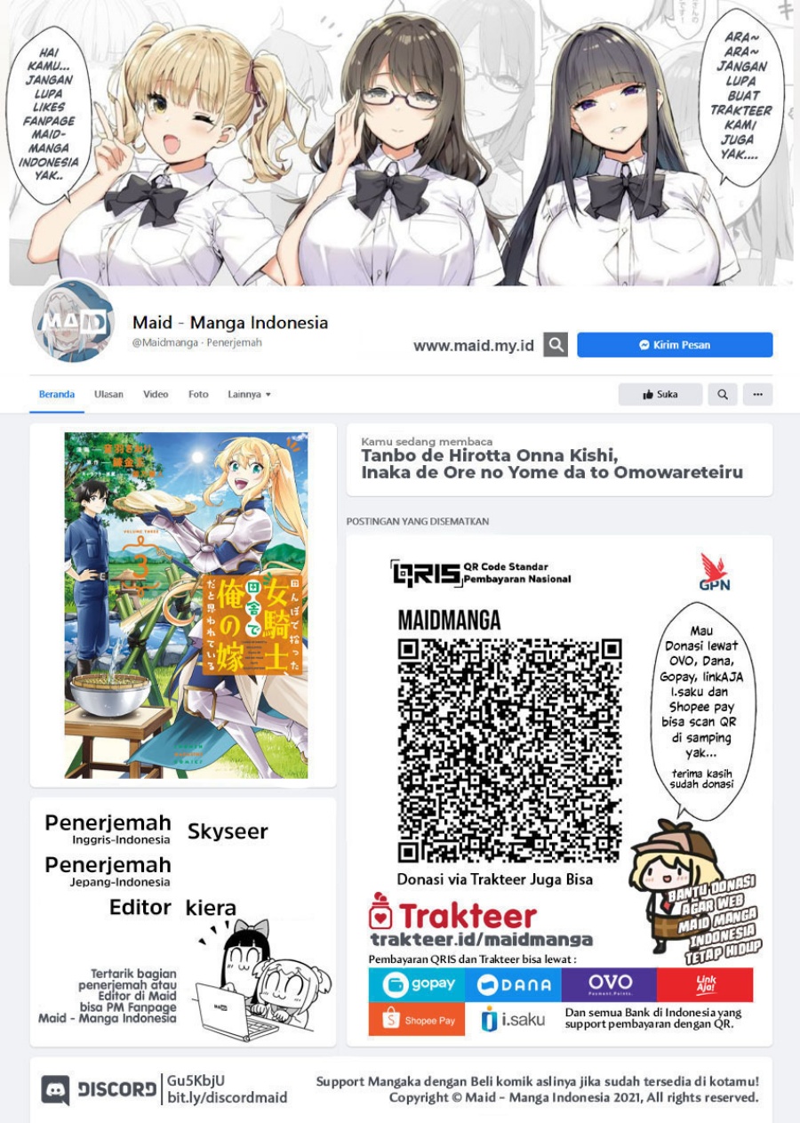 Tanbo de Hirotta Onna Kishi, Inaka de Ore no Yome da to Omowareteiru Chapter 32 Gambar 2