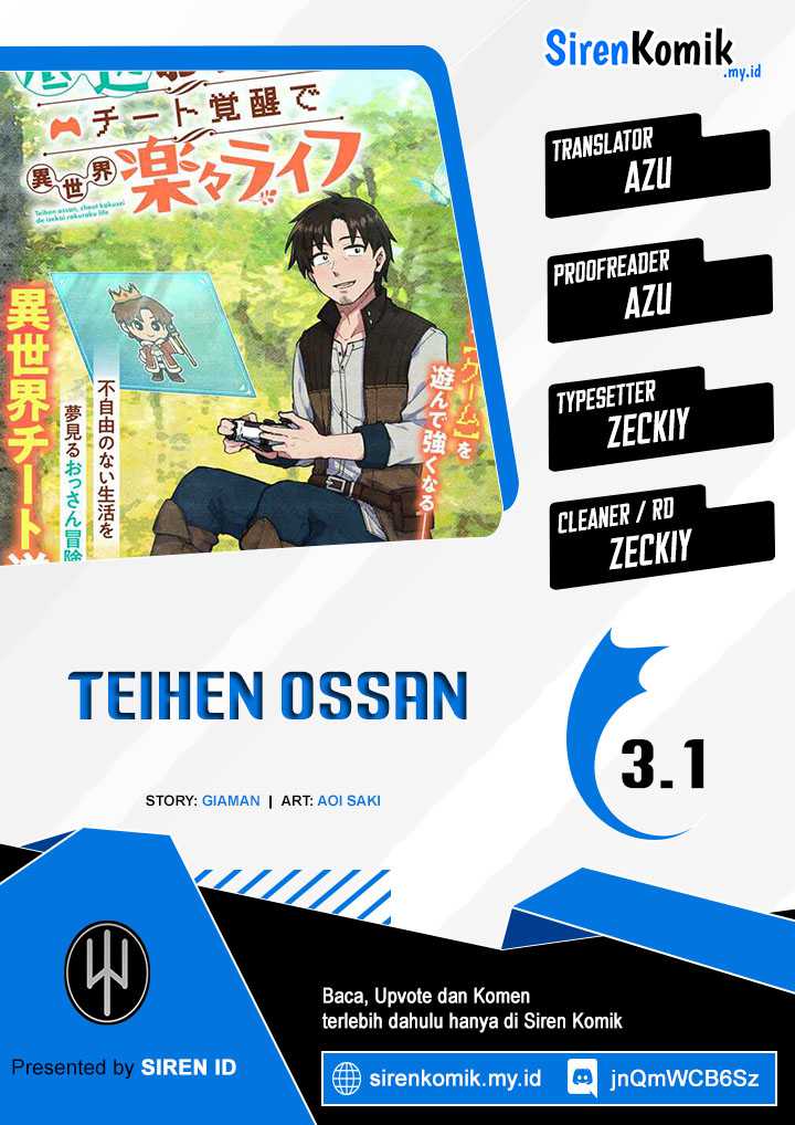 Teihen Ossan, Cheat Kokusei de Isekai Rakuraku Life Chapter 03.1 Gambar 1