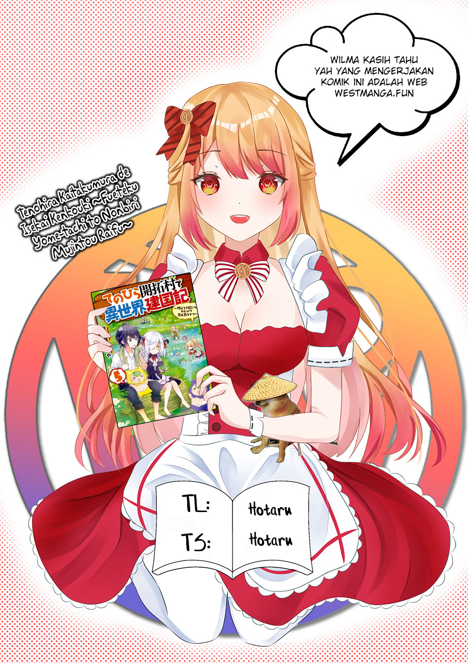 Tenohira Kaitaku Mura de Isekai Kenkokuki: Fueteku Yome-tachi to Nonbiri Mujintou Life Chapter 50 Gambar 1