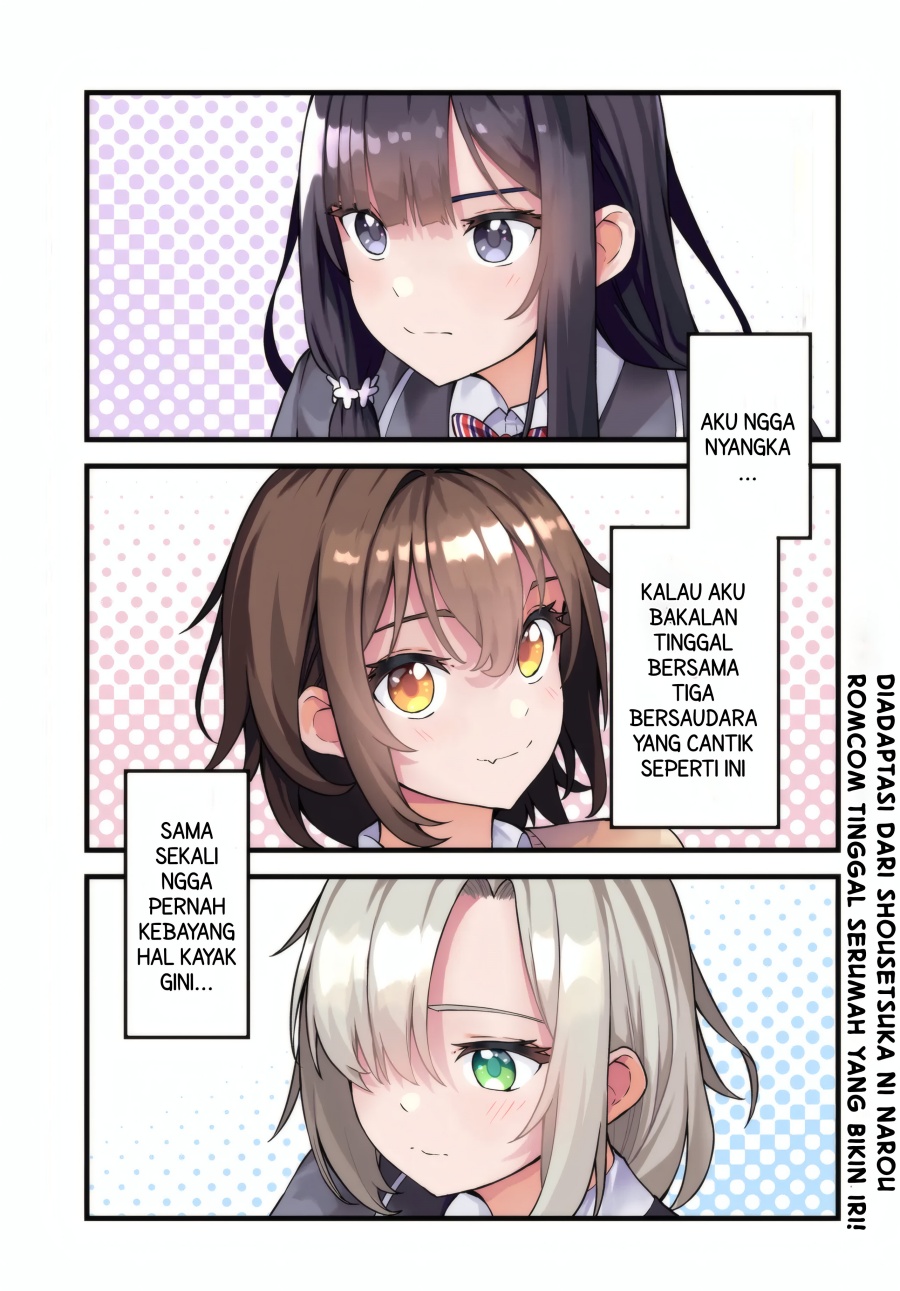 Tensai Bishoujo Sanshimai wa Isourou ni Dake Choro Kawaii Chapter 01 Gambar 2