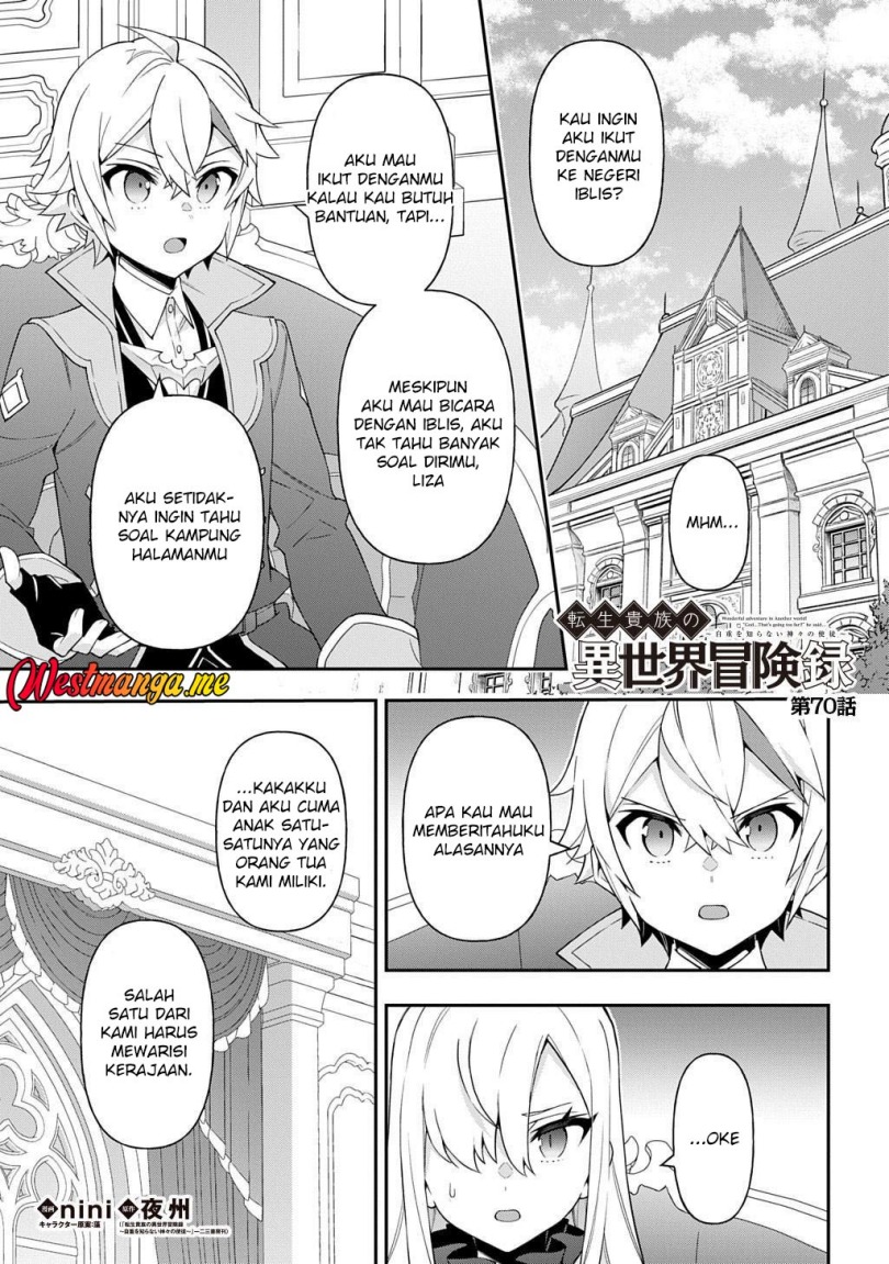 Tensei Kizoku no Isekai Boukenroku ~Jichou wo Shiranai Kamigami no Shit Chapter 70 Gambar 2
