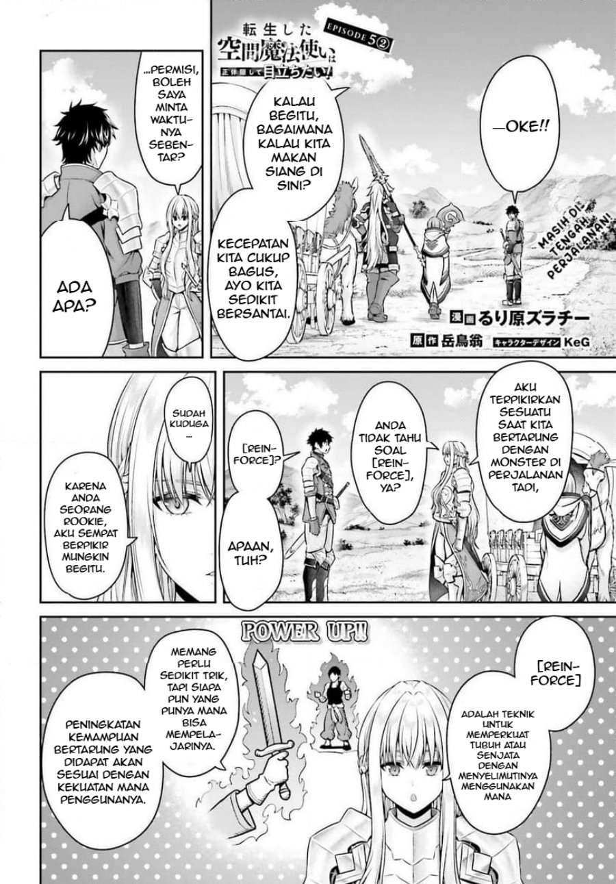 Tensei Shita Kuukan Mahoutsukai wa Shoutai Kakushite Medachitai! Chapter 05.2 Gambar 2