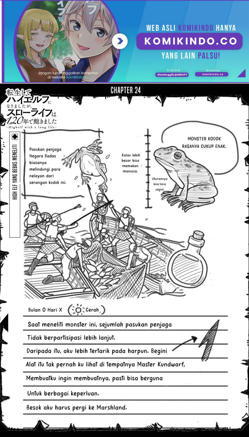 Tensei Shite High Elf ni Narimashitaga, Slow Life wa 120-nen de Akimashita Chapter 24 Gambar 2