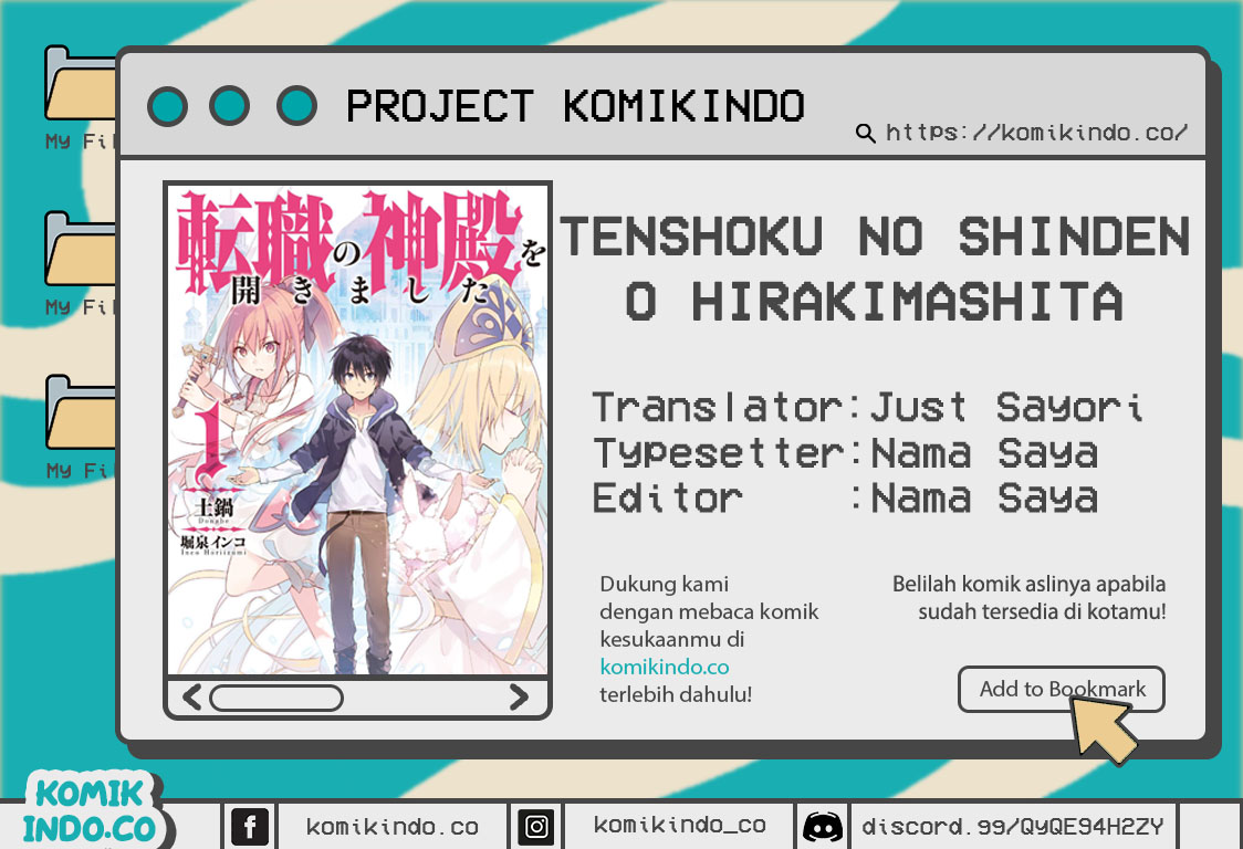 Tenshoku no Shinden wo Hirakimashita Chapter 12 Gambar 1