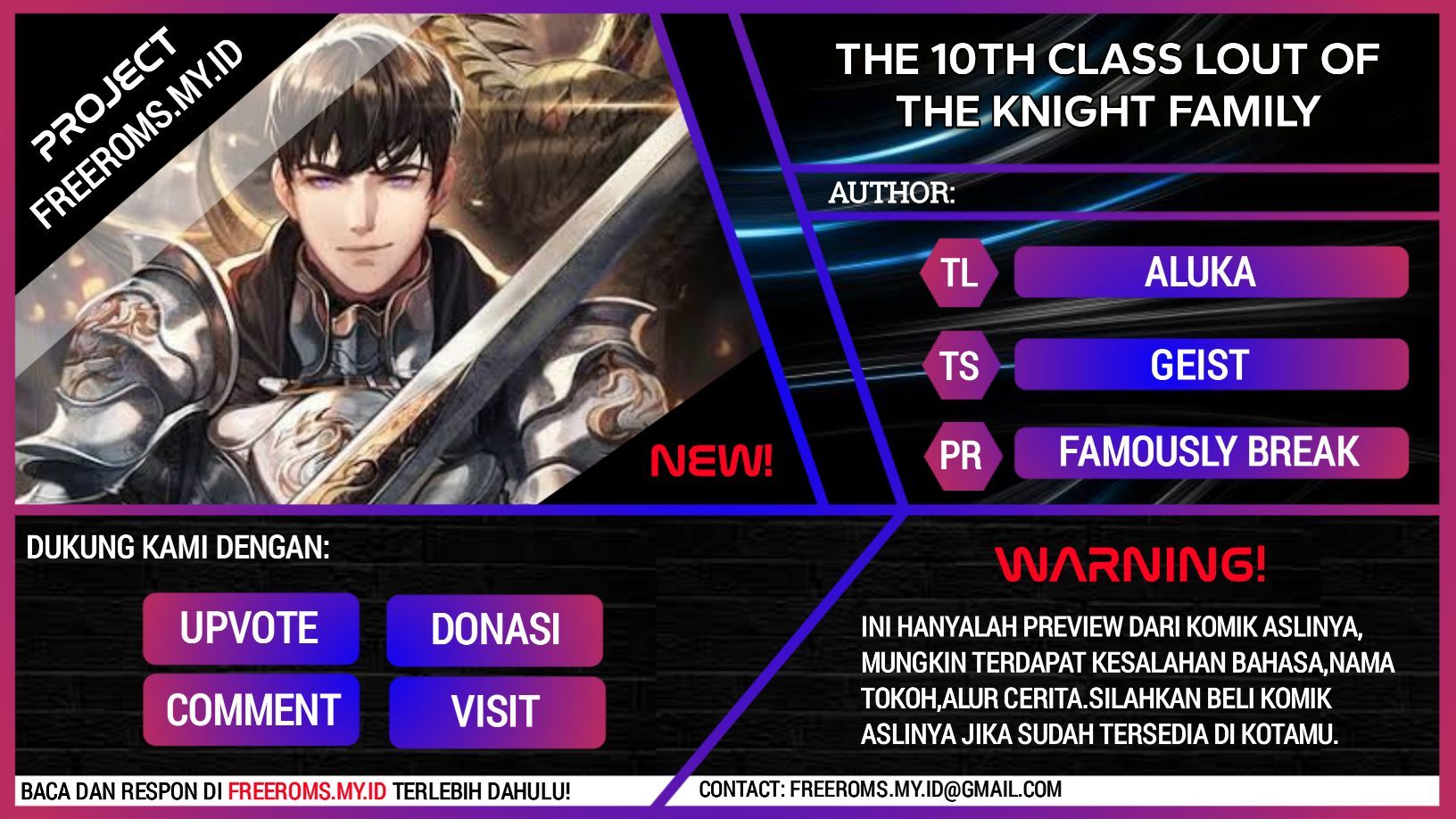 The 10th Class Lout of the Knight Family Chapter 05 Gambar 1