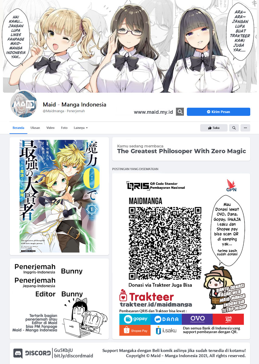 The Greatest Philosoper With Zero Magic (Maryoku Zero de Saikyou no Daikenja) Chapter 01 Gambar 2