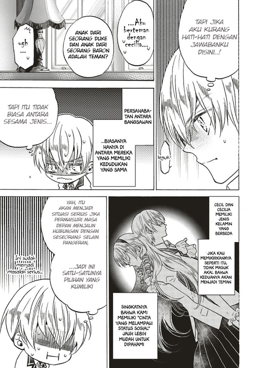 The Villainess, Cecilia Sylvie, Doesn’t Want to Die so She Decided to Crossdress Chapter 03.1 Gambar 8