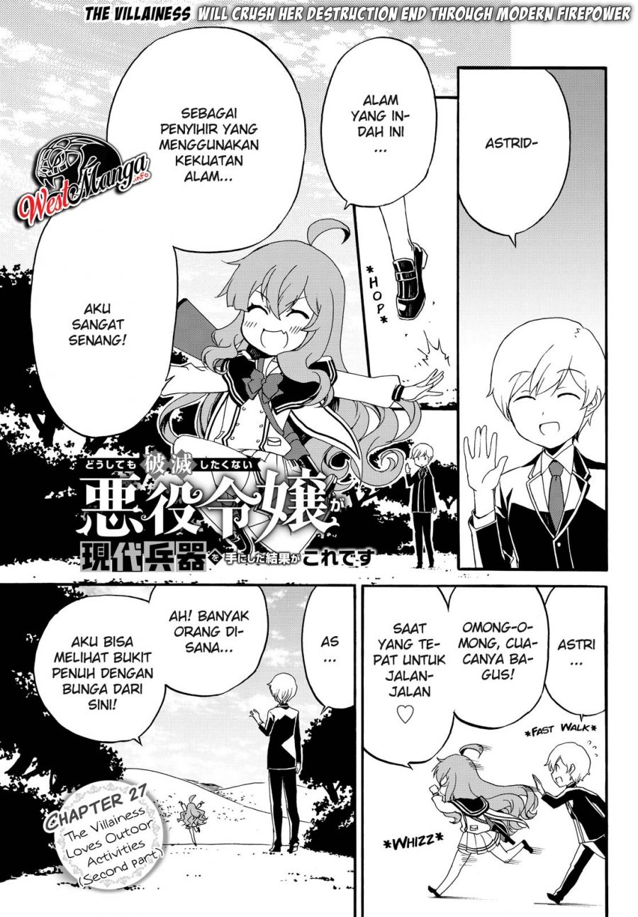 The Villainess Will Crush Her Destruction End Through Modern Firepower Chapter 27 Gambar 3