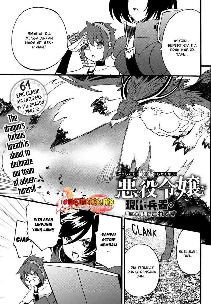 The Villainess Will Crush Her Destruction End Through Modern Firepower Chapter 61 Gambar 3