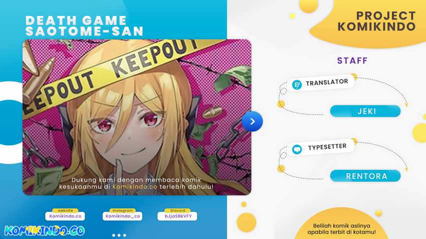 The Death Game Is All That Saotome-san Has Left Chapter 08 Gambar 1