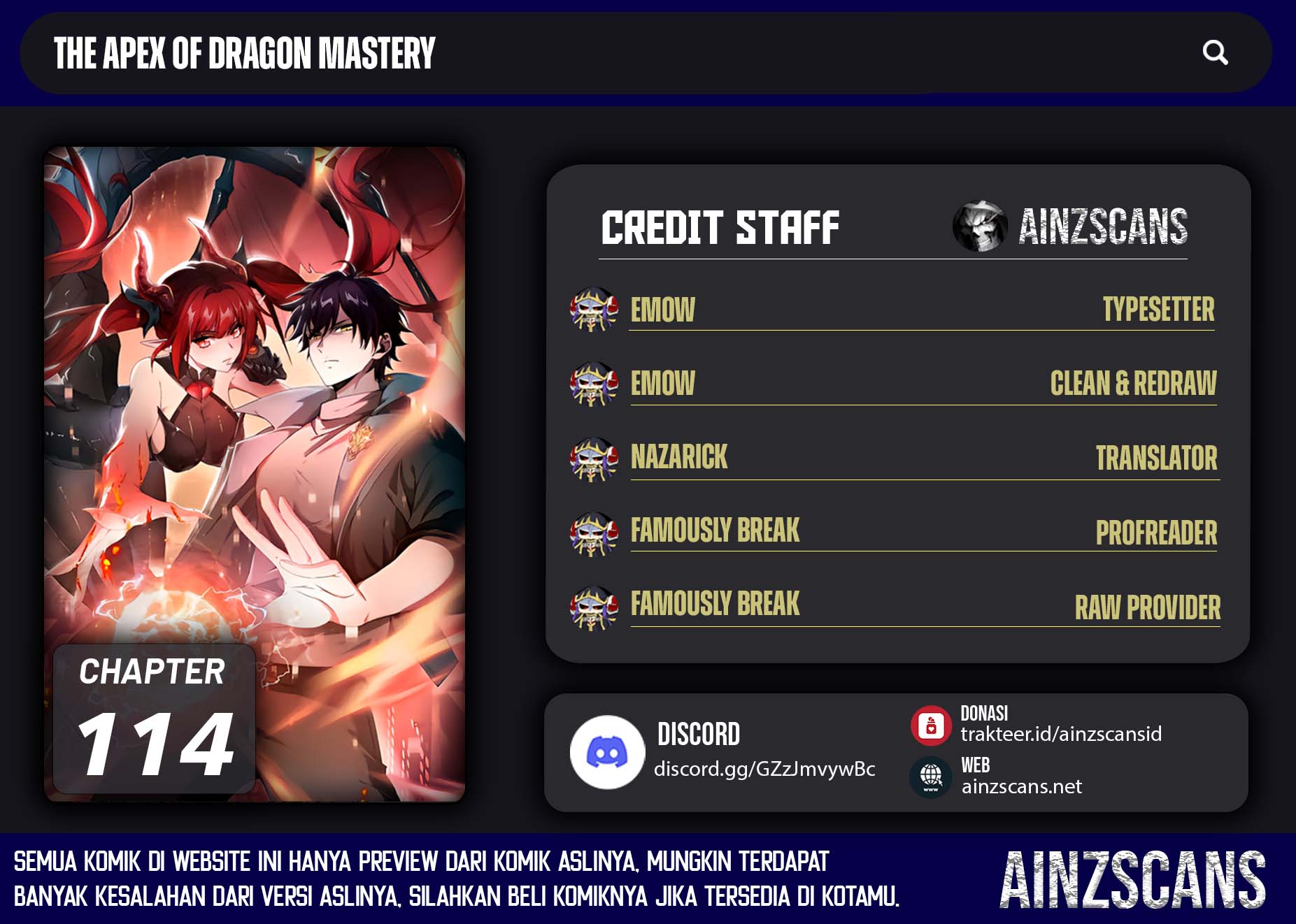 The Apex of Dragon Mastery Chapter 114 Gambar 1
