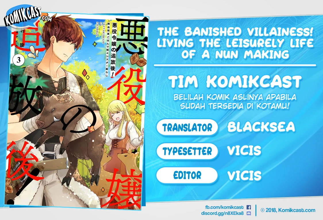 The Banished Villainess! Living the Leisurely Life of a Nun Making Revolutionary Church Food Chapter 16 Gambar 1