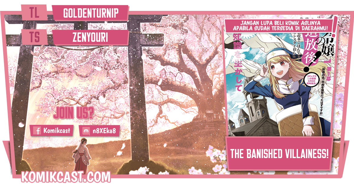 The Banished Villainess! Living the Leisurely Life of a Nun Making Revolutionary Church Food Chapter 21 Gambar 1