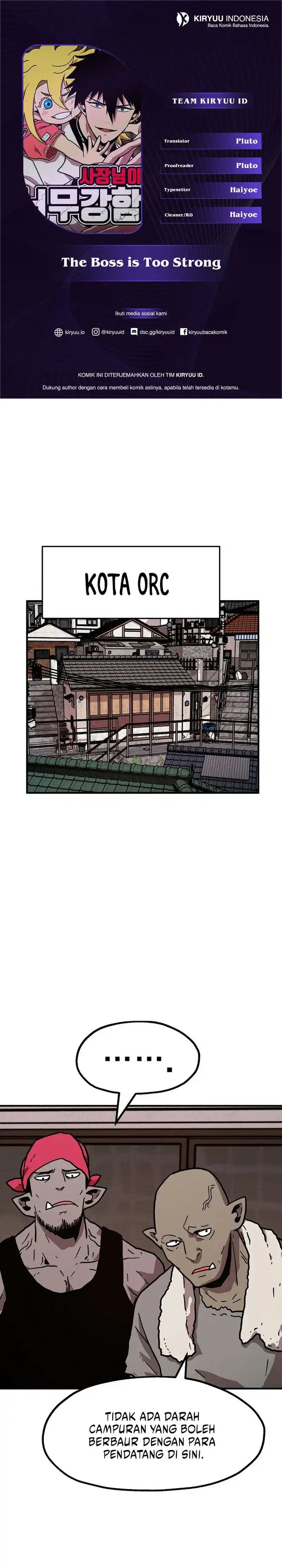 The Boss Is Too Strong Chapter 12 Gambar 1