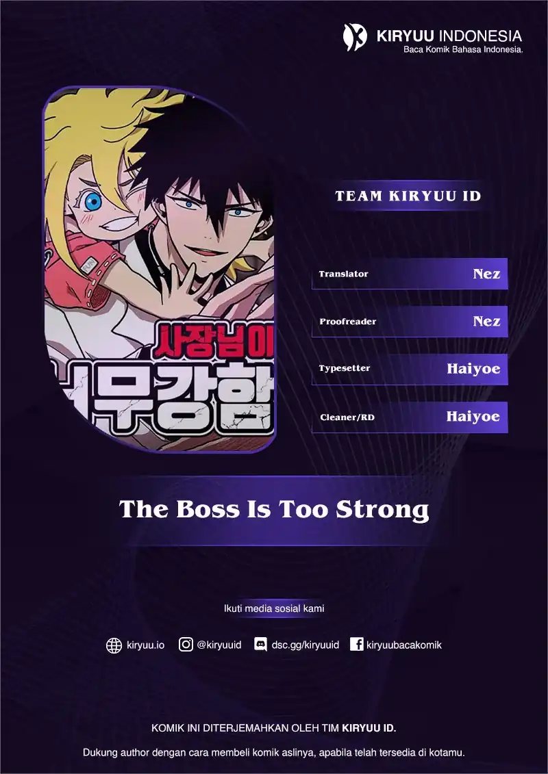 The Boss Is Too Strong Chapter 19 Gambar 1