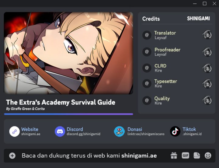 The Extra’s Academy Survival Guide Chapter 00 Gambar 1
