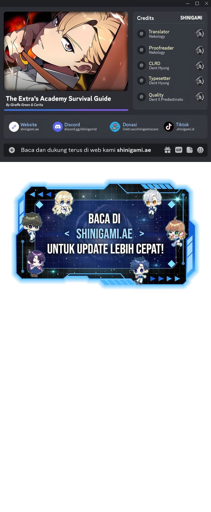 The Extra’s Academy Survival Guide Chapter 74 Gambar 1