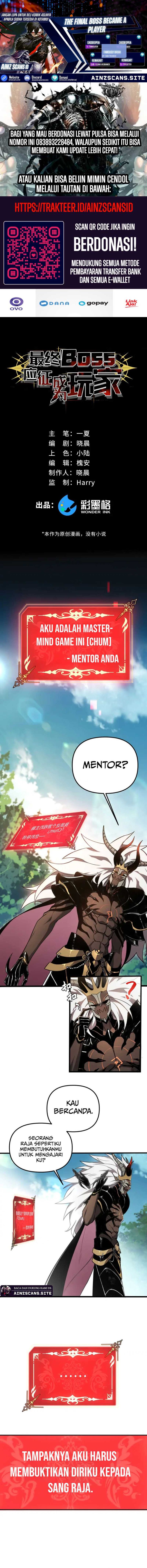 The Final Boss Became A Player Chapter 02 Gambar 1