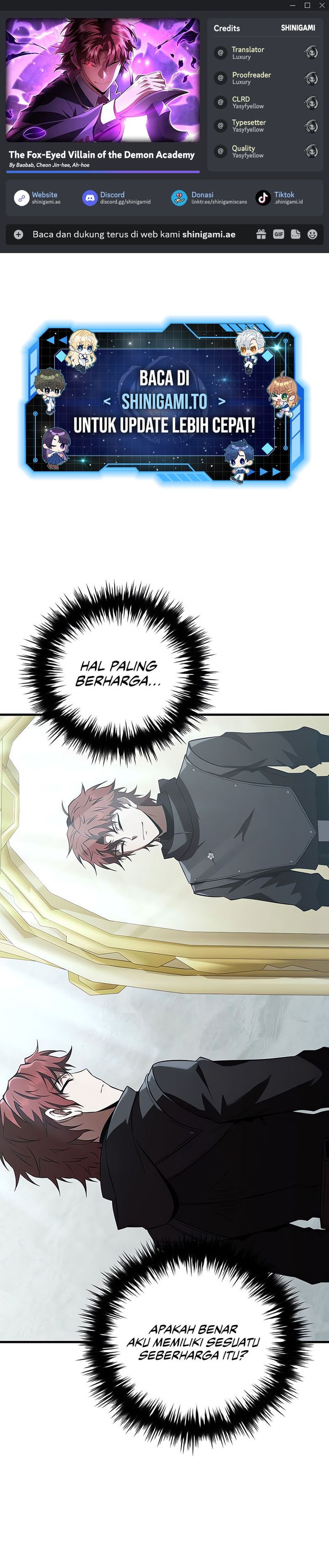 The Fox-Eyed Villain Of The Demon Academy Chapter 49 Gambar 1