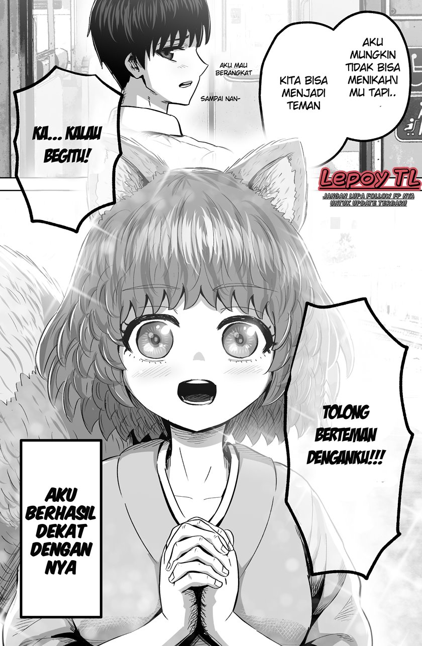The Fox Girl Who Wants to Get Chummy With the Human Boy She Likes Chapter 04 Gambar 2