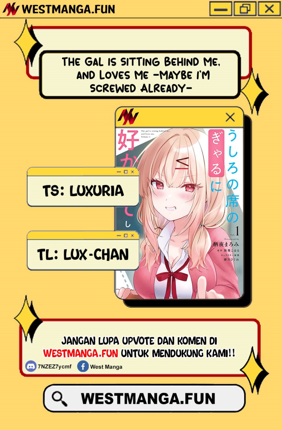 The Gal Sitting Behind Me Likes Me -Maybe I’m Screwed Already- Chapter 19 Gambar 1