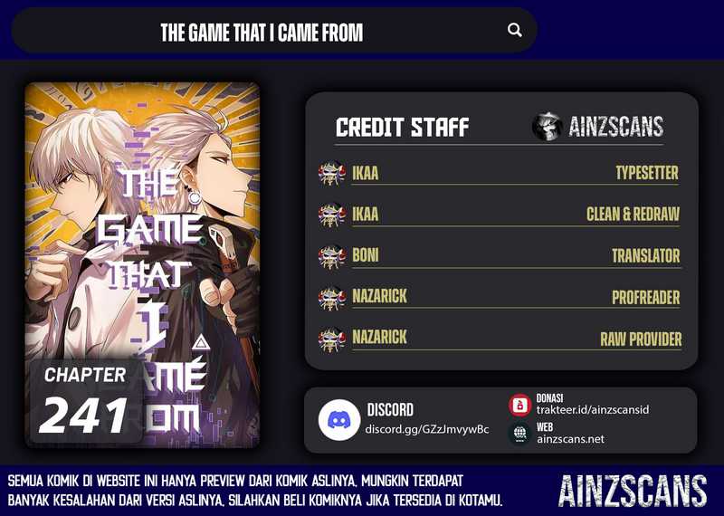 The Game That I Came From Chapter 241 Gambar 1
