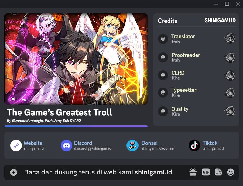 The Game’s Top Troll (The Game’s Greatest Troll) Chapter 35 Gambar 1