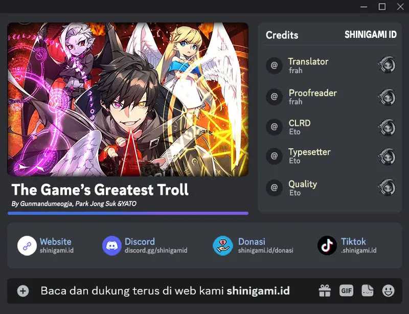 The Game’s Top Troll (The Game’s Greatest Troll) Chapter 63 Gambar 1