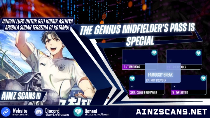 The Genius Midfielder’s Pass Is Special Chapter 01 Gambar 1