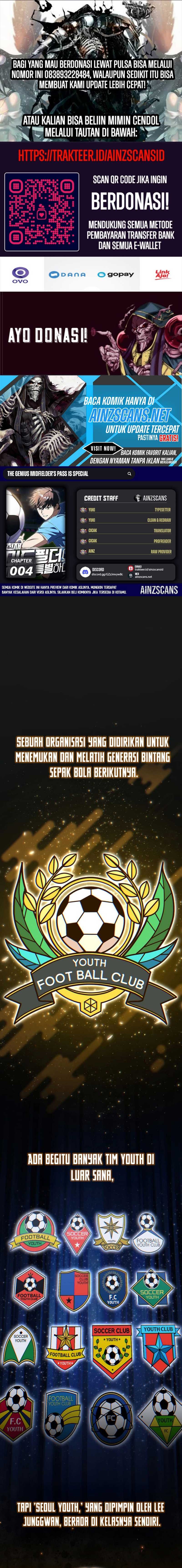 The Genius Midfielder’s Pass Is Special Chapter 04 Gambar 1