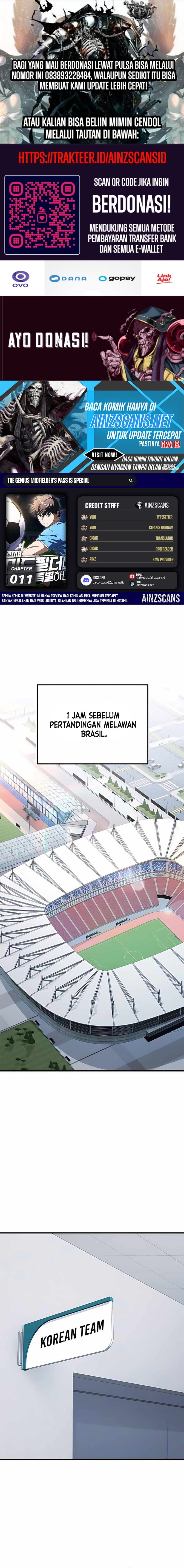 The Genius Midfielder’s Pass Is Special Chapter 11 Gambar 1
