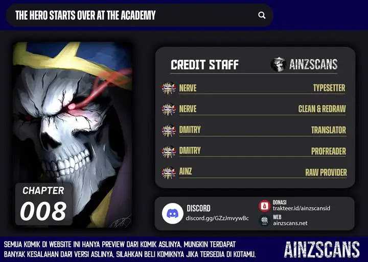 The Hero Starts Over at the Academy Chapter 08 Gambar 1