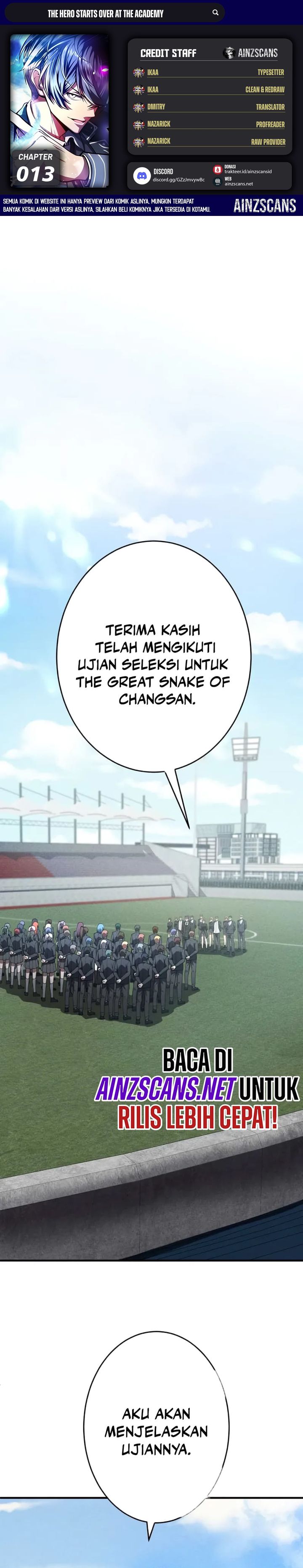 The Hero Starts Over at the Academy Chapter 13 Gambar 1