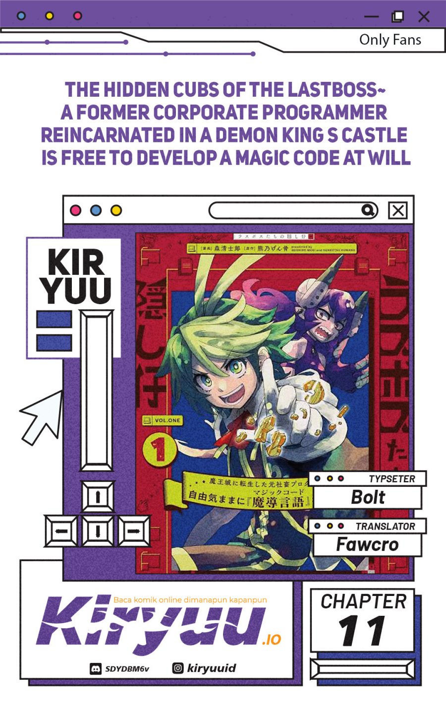 The Hidden Cubs of the Lastboss ~A Former Corporate Programmer Reincarnated in a Demon King’s Castle Is Free to Develop a “Magic Code” at Will.~ Chapter 11 Gambar 1