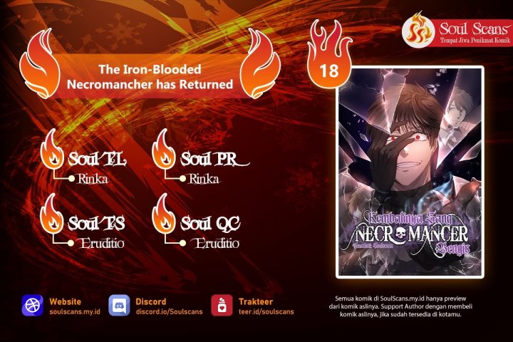 The Iron-Blooded Necromancer Has Returned Chapter 18 Gambar 1