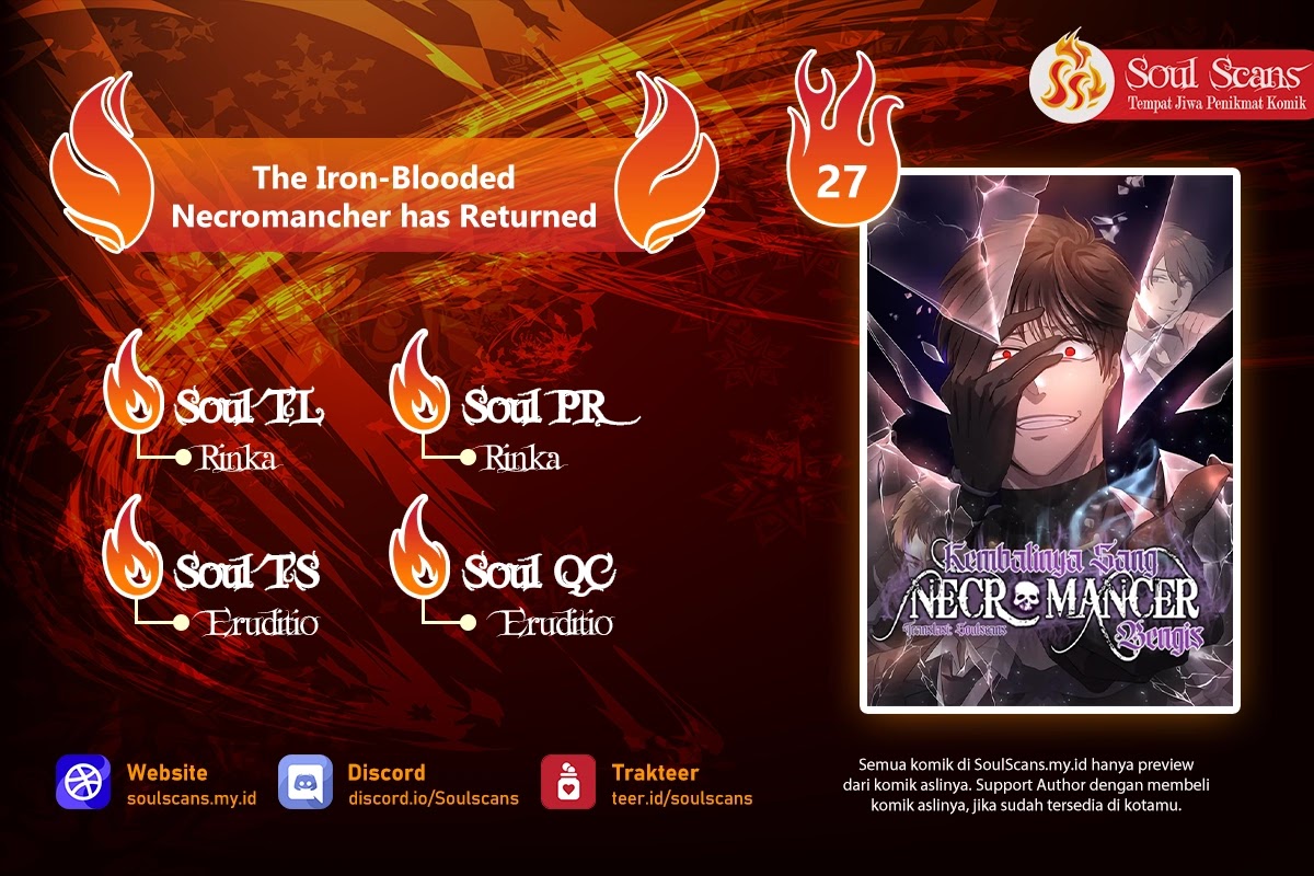 The Iron-Blooded Necromancer Has Returned Chapter 27 Gambar 1
