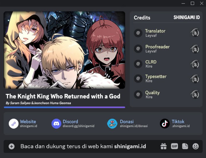 The Knight King Who Returned with a God Chapter 20 Gambar 1