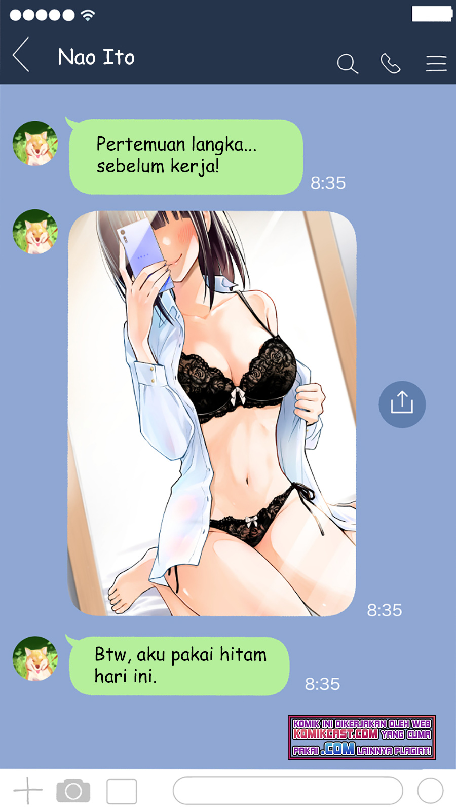 The Kouhai Who Reports the Color of Her Underwear to Me Every Morning for Some Reason Chapter 02 Gambar 3