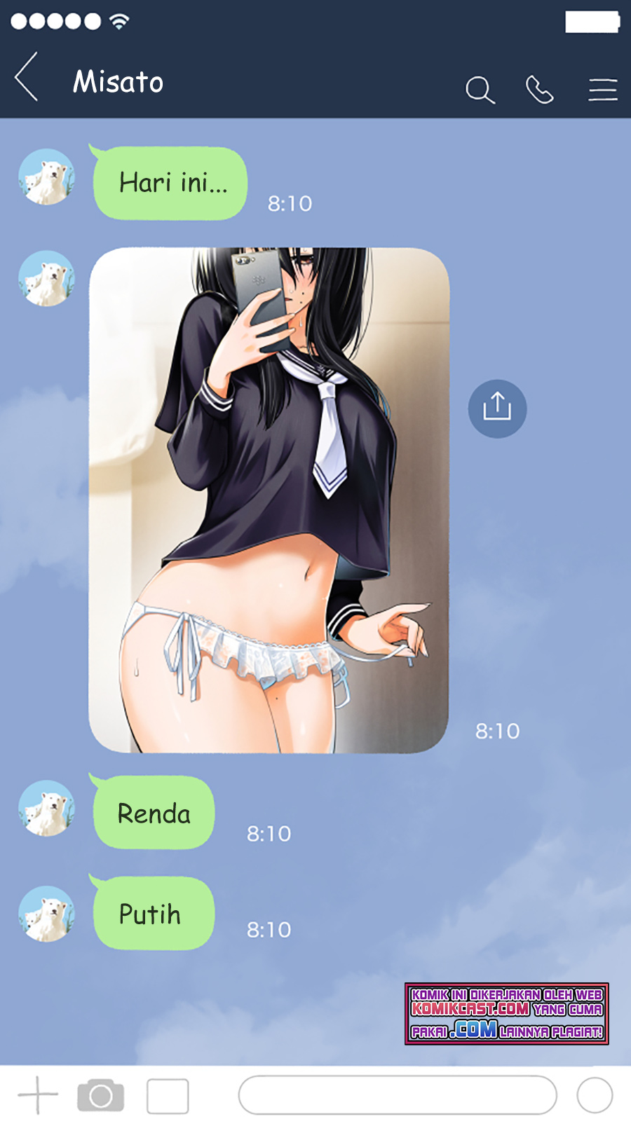 The Kouhai Who Reports the Color of Her Underwear to Me Every Morning for Some Reason Chapter 06 Gambar 3