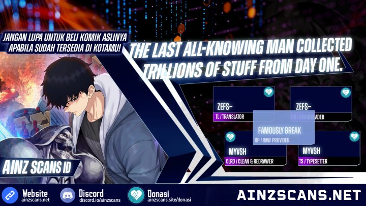 The Last All-Knowing Man Collected Trillions of Stuff from Day One Chapter 01 Gambar 1